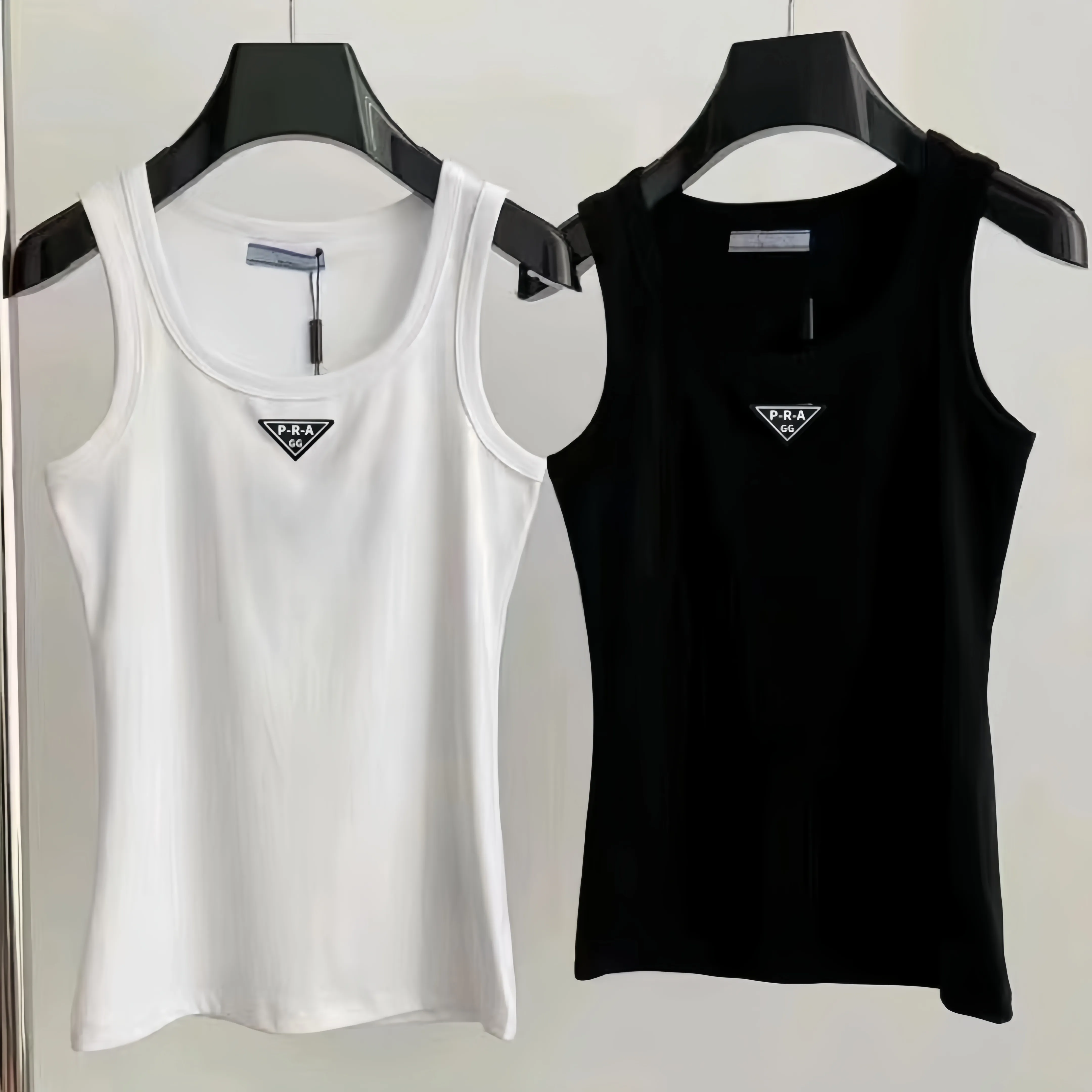 GG-P-R-A Designer Brands Summer Knitted Women's T-Shirt Tops High Elasticity Slim Fit Vest Camis Sexy Sleeveless Vest Top Braces Tank#88