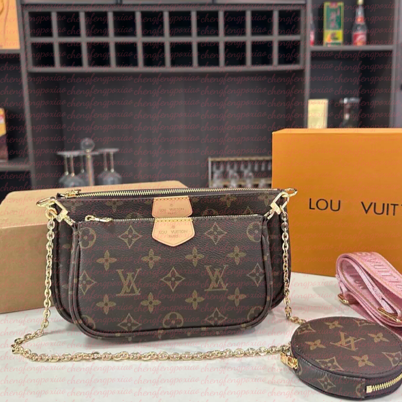 Luxury Designer Bag 3 Multi FELICIE POCHETTE Chain Handbag Crossbody Purse Women Shoulder Bags Ladys Tote Wallet louisities vittonn bag viitton backpack vuittion