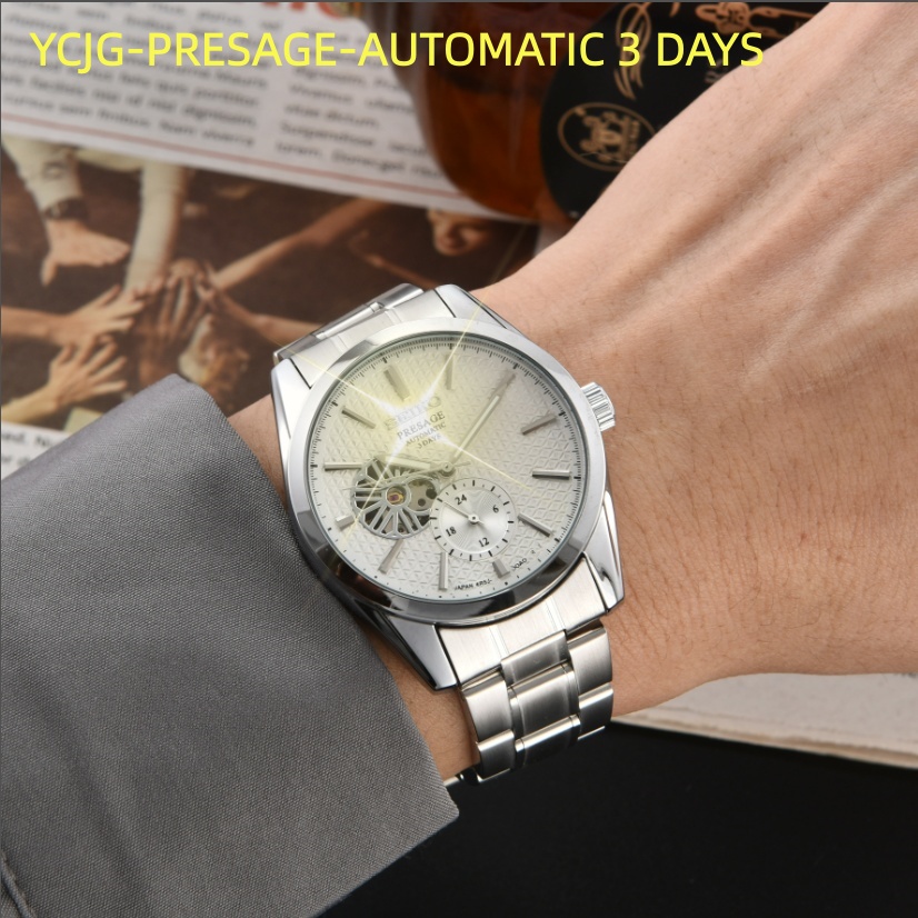 HOT TOP Design Mens women Seikity Watches automatic quartz Movement Male Clock Luxury Business Designer for Men Watch machinery luxe Wristwatches 376