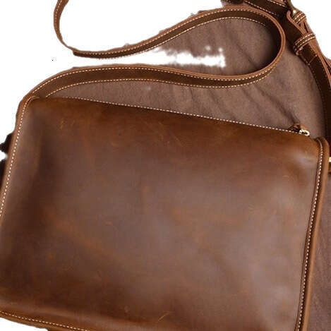 Luxury Shoulder Bags Totes Men S Single Handmade Genuine Leather Casual Satchel Messenger Cowhide Bag SENYY