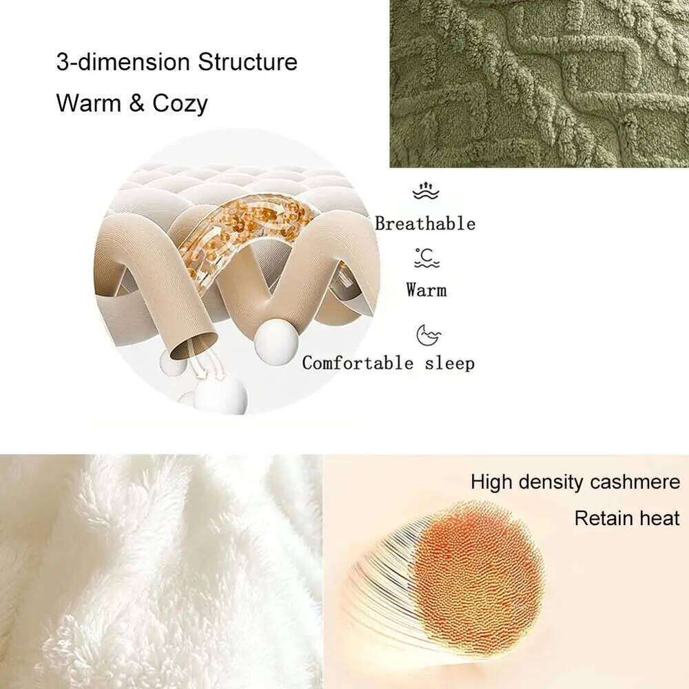 High End Thickened Winter Warm Blankets for Beds Artificial Lamb Cashmere Weighted Blanket Thicker Warmth Duvet Quilt Comforter W260120