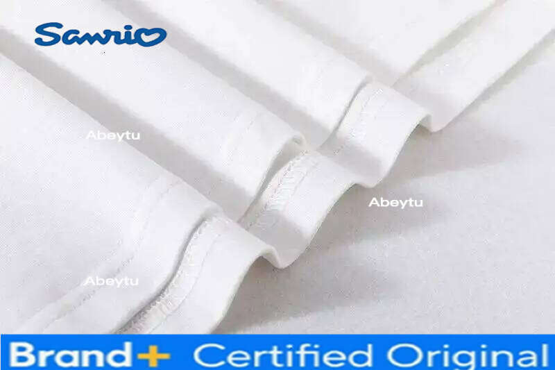 Sanrio Hello Kitty Street Personalized Sweet T-Shirt Cotton Short Sleeve Anime Fashion Women's Top Casual And Trendy Versatile H260120