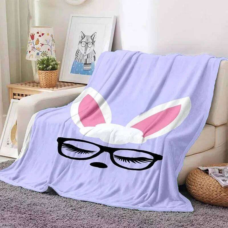Digital Printed Eyelash Velvet Soft Plush Flannel Home Living Room Bedroom Bed Sofa Lunch Break Picnic Blanket W260120