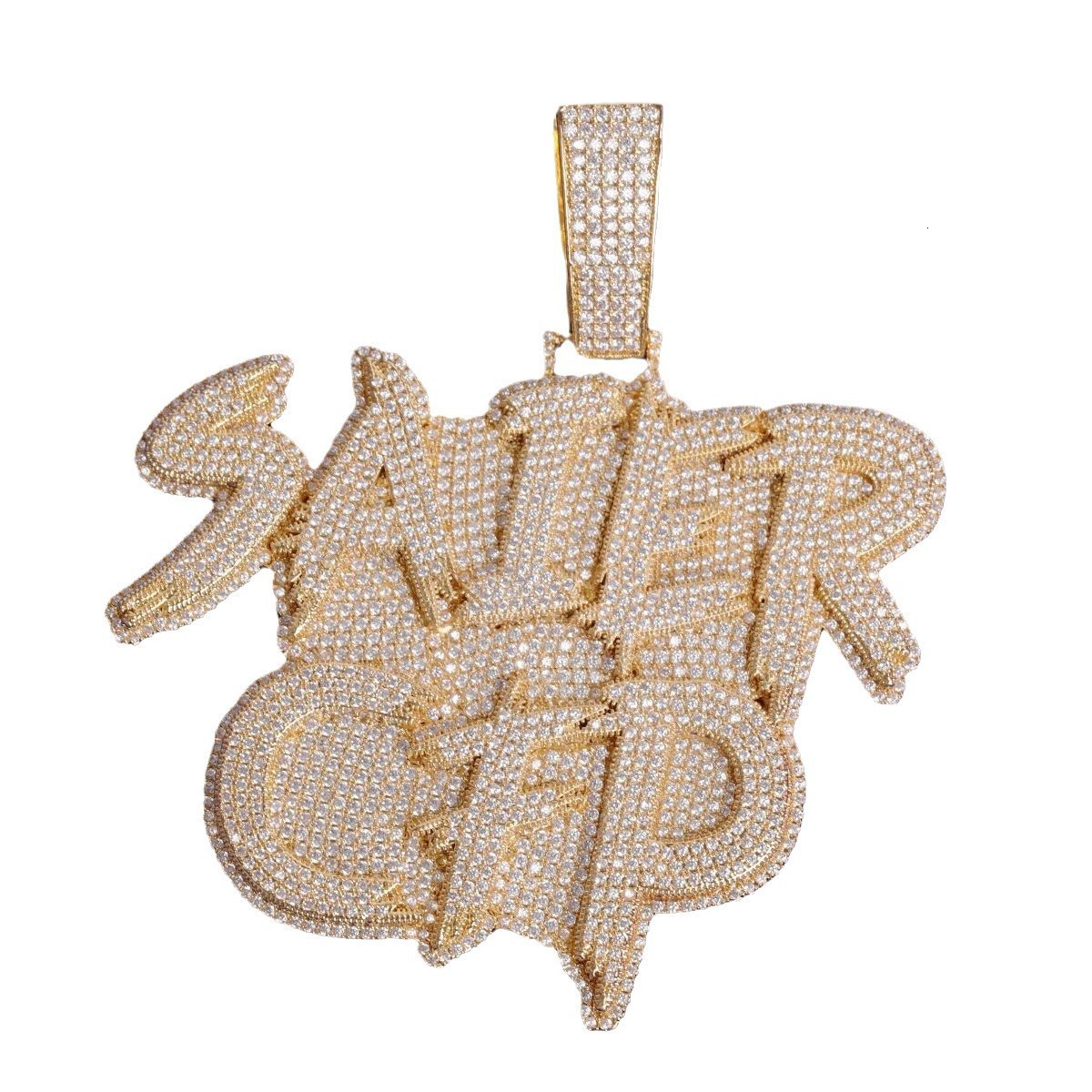 Personalized Name Necklace Bubble Edwardian Script Letter Iced Out White Pink CZ Custom Pendant Women Hiphop Jewelry 241214