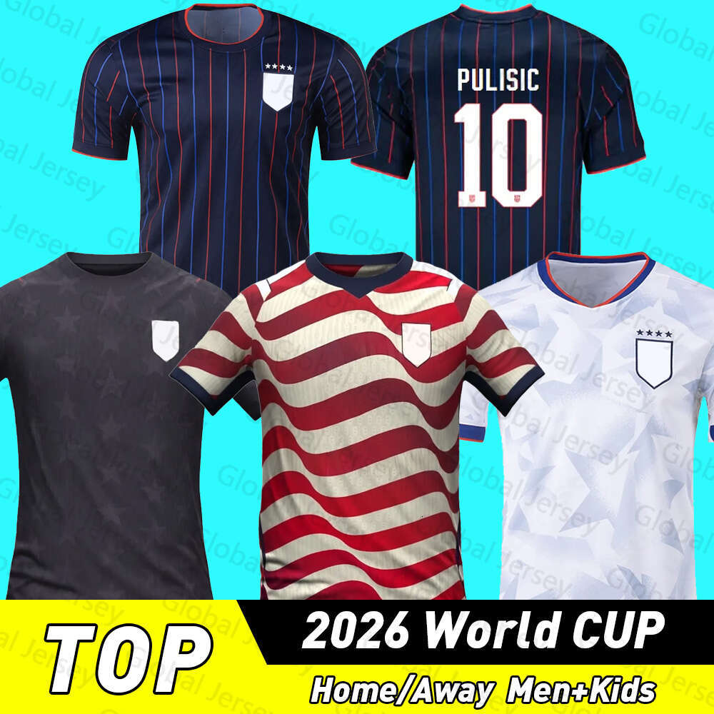 2026 World CUP PULISIC MCKENNIE Jersey ERTZ ALTIDORE PRESS WOOD MORGAN LLOYD 25 26 America Football Shirt United States Camisetas UsA UsMNT PLAYER Men Kit