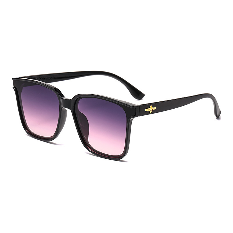 Luxury Brand Designer Sunglasses New Large Frame Sunglasses Fashion Square Frame Commuter Sunglasses For Women Big Face Slimming UV Protection Sunshad