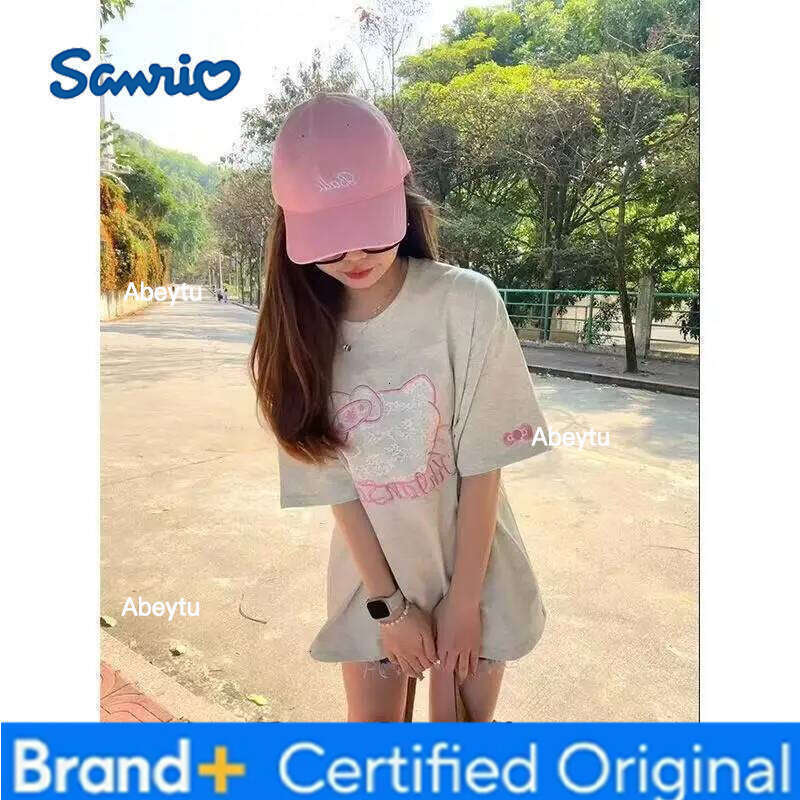 Sanrio s Cartoon Long Sleeve Hello Kittys Student T Shirt Loose Versatile New Style Simple Creative Hot Selling High End Gifts H260120