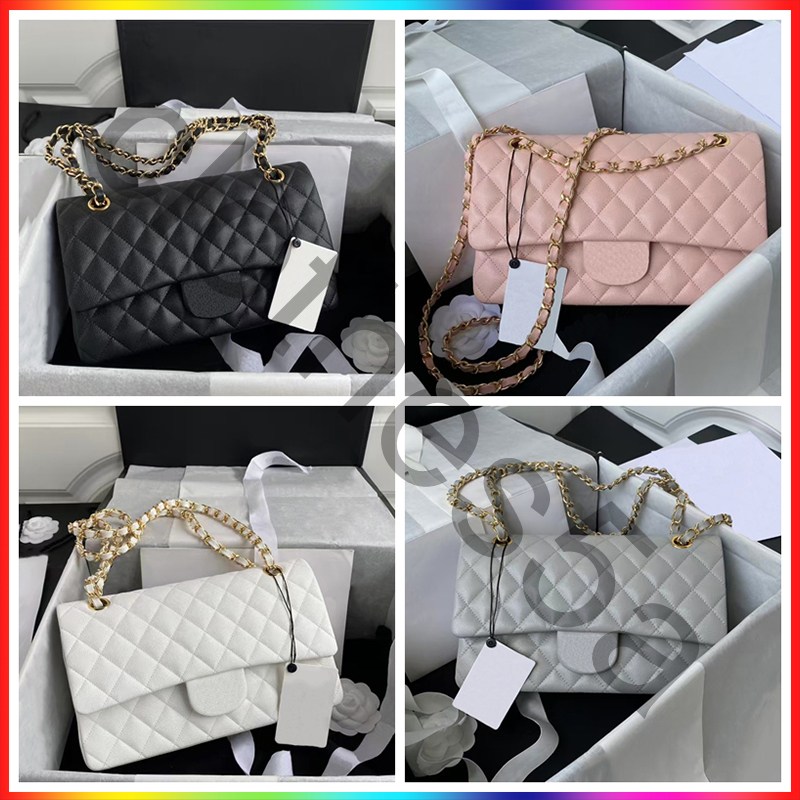 7A Designer bag women's high quality Shoulder Bags Flap cc bag Handbag Fashion Purse Classic Medium Flap Quilted Bag Gold sliver Hardware Turn Lock Crossbody bag
