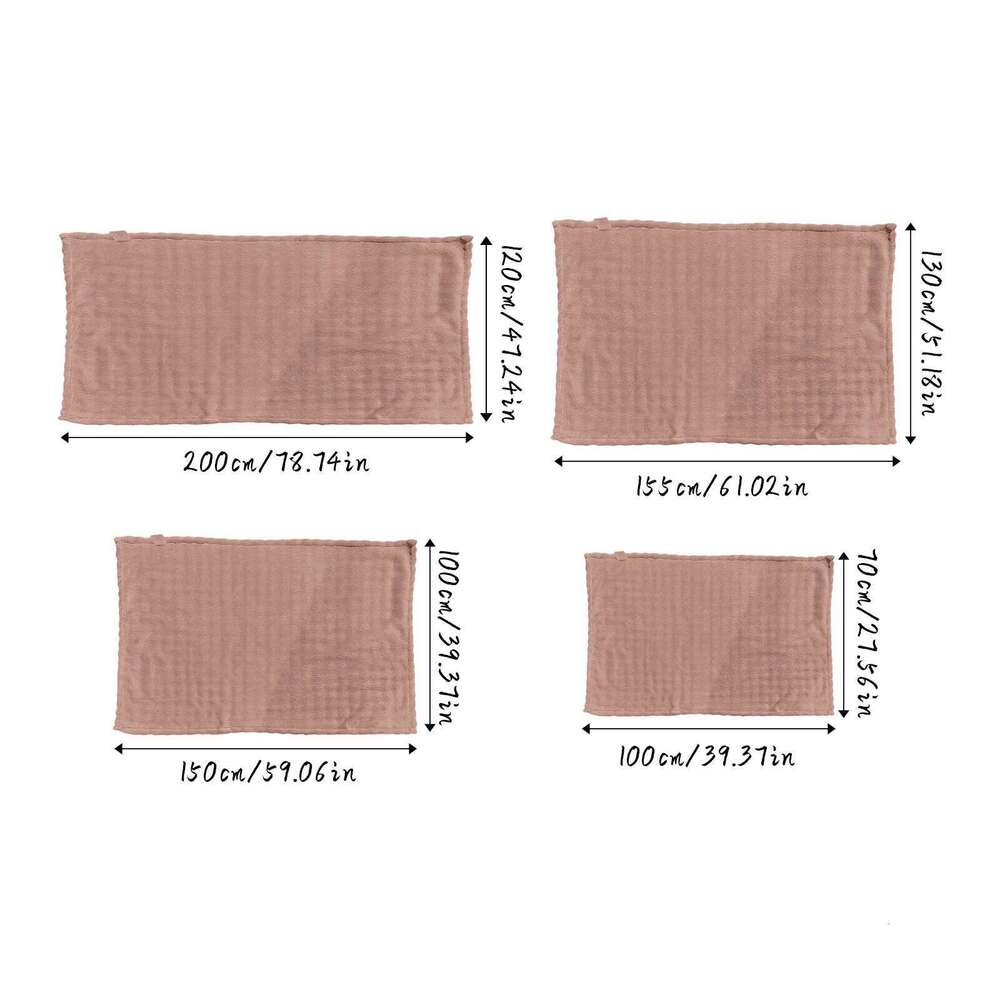 1 Pc Luxury Faux Rabbit Fur Throw Blanket Soft Warm White Striped Fluffy Blankets for Sofa Office Naps Single Double Plush Plaid W260120