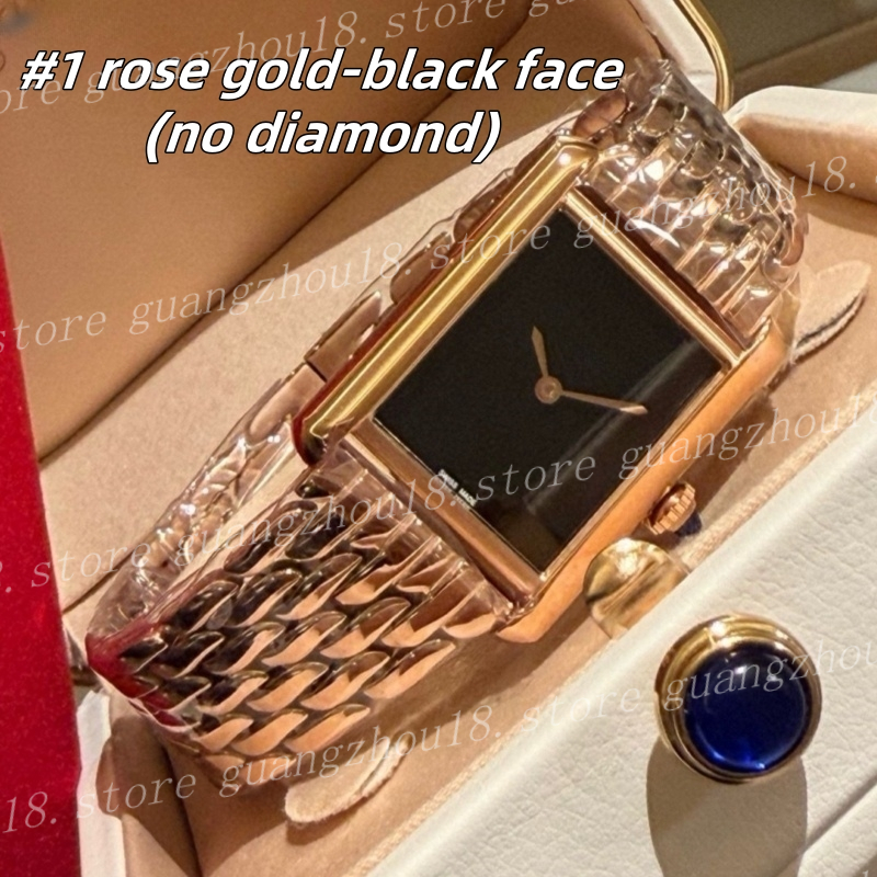 (plz choose colors according to the picture) Fashion Designer Square Face Watch Women's Waistband Luxury Watches 29.5x22mm Festival Gifts 33797