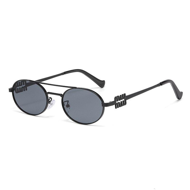 Trendy Sunglasses for Men and Women, New Retro Double Bridge Small Oval Sunglasses, UV Protection Glasses Wholesale