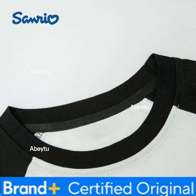 Sanrio Hello kitty Kuromi My melody high-value cartoon cute kids short sleeve summer cotton comfortable and breathable T-shirt H260120