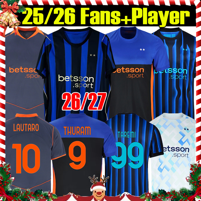 4XL 26/27 Fourth LAUTARO soccer jerseys Fans Player ROSSI FRATTESI BARELLA ARNAUTOVIC TAREMI DZEKO ZIELINSKI 2026 MEN Kids kit sets football shirts