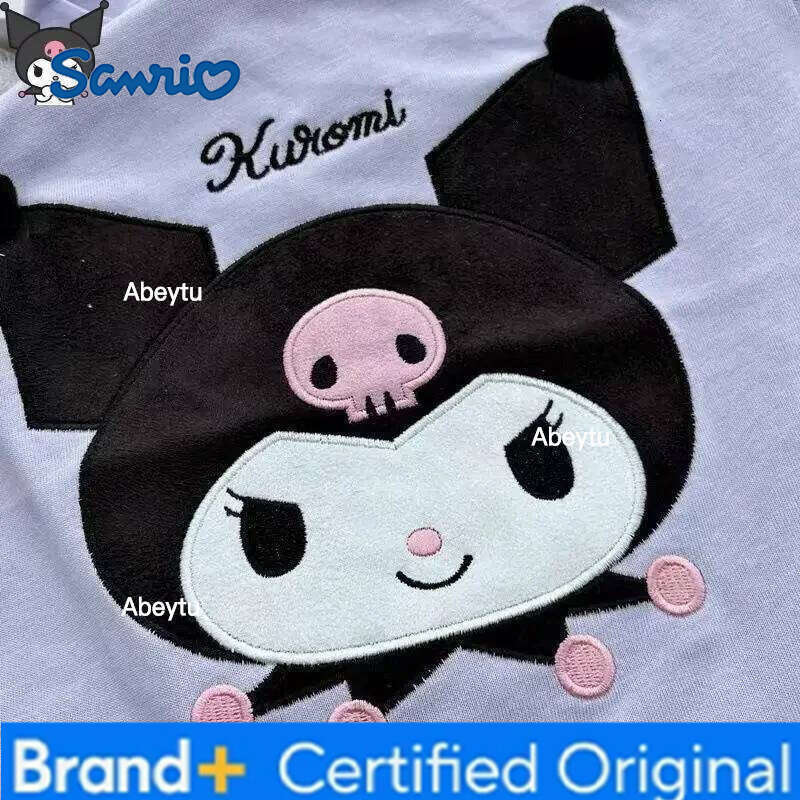 Sanrio Kuromi Anime T Shirt My Melody Cartoon Kawaii Girl Short Sleeved Summer New Skin Friendly Breathable Fashionable H260120