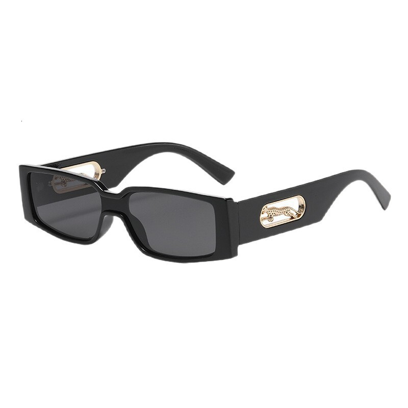 Luxury Brand Designer Sunglasses New European And American Fashion Small Square Frame Candy Color Sunglasses Gorgeous Modern Cheetah Decoration Men An - view 5