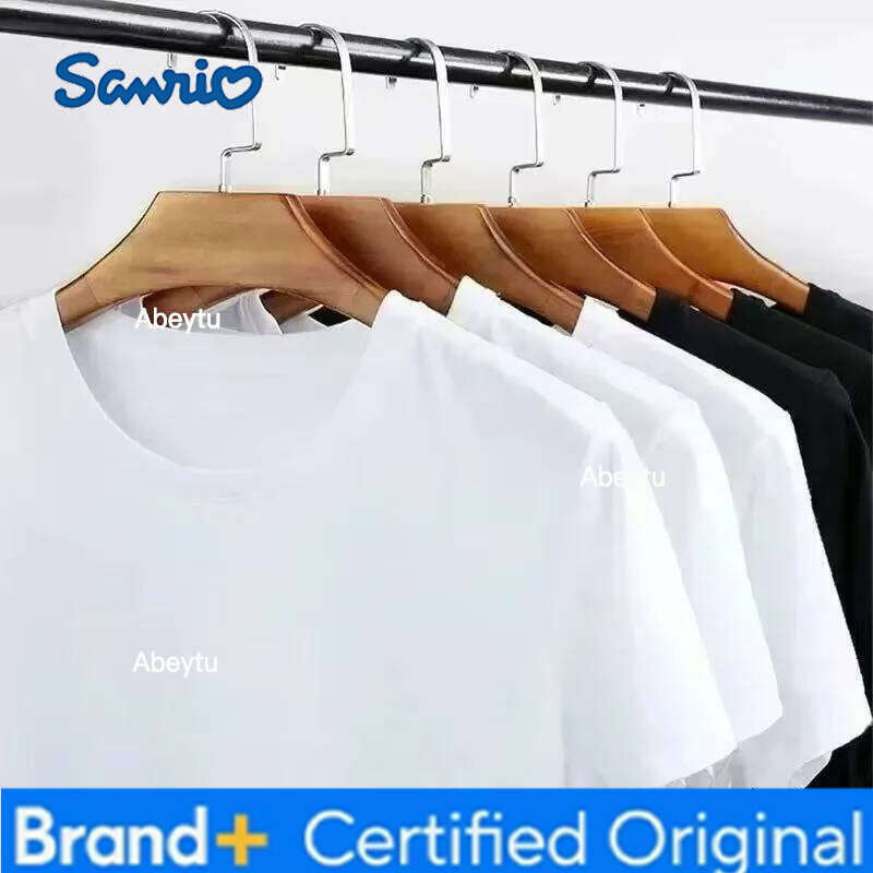 Sanrio Kuromi T-Shirt for Women Cute Heart Print Crew Neck Casual Top Everyday Wear Relaxed Style Short Sleeve Character Costume H260120