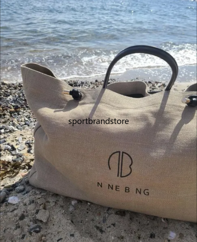 Beach bag Fashion canvas bag Designer Shopping Bag Womens travel bag Holiday Style Single Shoulder Beach Bag Large Capacity Canvas Tote Bag Handbag Clutch bag