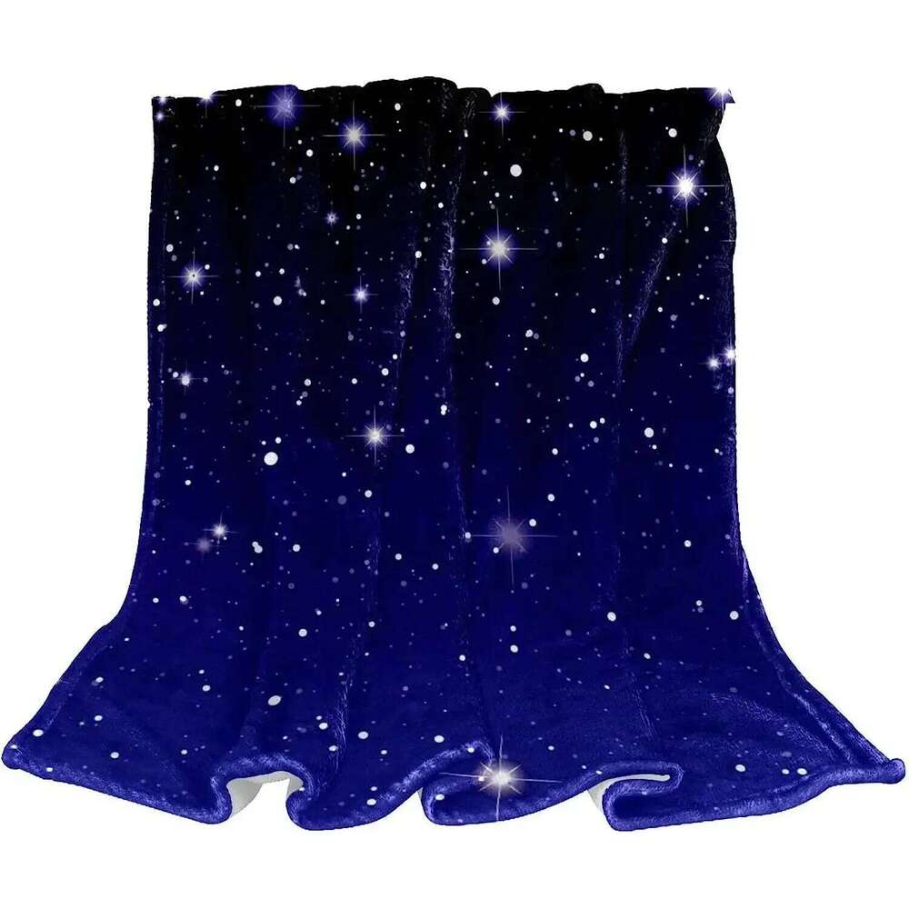 Plush Nap Blanket, Warm Cozy Soft, Microfiber Blankets, Starry Night Sky W260120