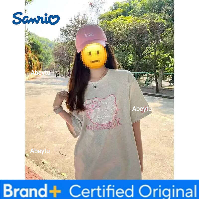 Sanrio s Cartoon Long Sleeve Hello Kittys Student T Shirt Loose Versatile New Style Simple Creative Hot Selling High End Gifts H260120