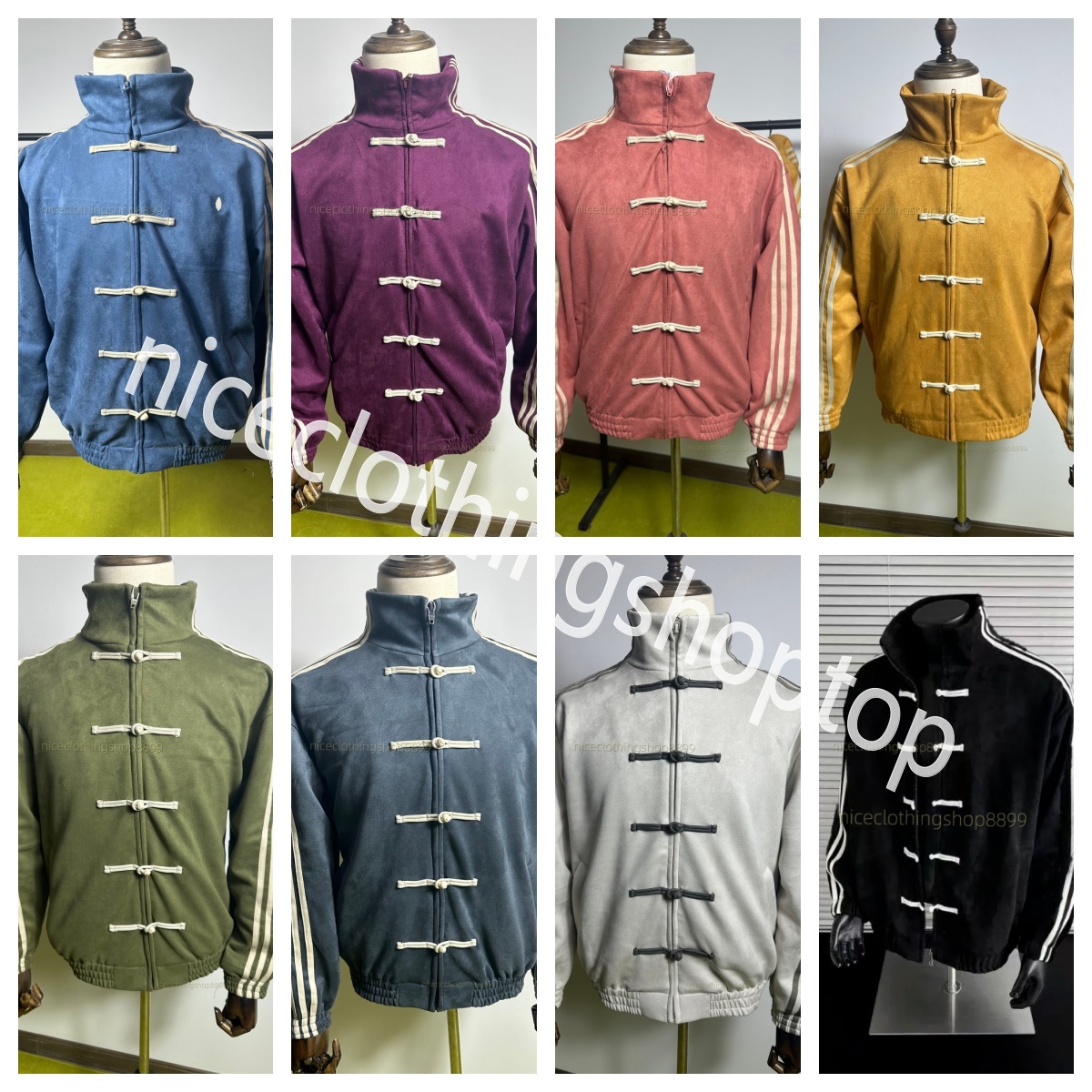 10A Men Jacket Chinese New Year jacket 2026 CnyJacket fashionable Snake Tang Jacket standup collar button jacket classic loose suit jacket for women