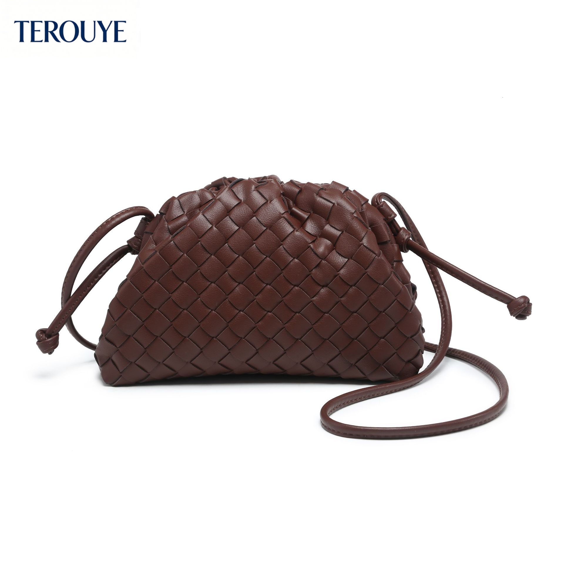 TEROUYE fashion new woven cloud bag French winter fashion style dumpling bag trendy elegant style women's shoulder bag luxury bag