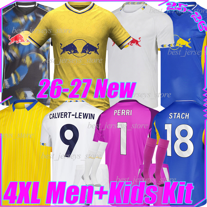 4XL 25/2026/27 Leeds CALVERT-LEWIN Soccer Jerseys L.NMECHA AARONSON STACH TANAKA OKAFOR RODON GNONTO LONGSTAFF AMPADU BIJOL men kids kits socks sets football shirts