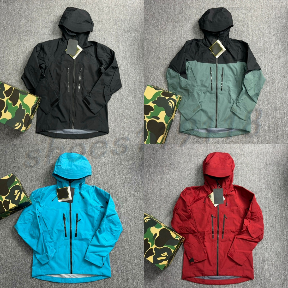 Men Jacket Designer Three Layer Outdoor zipper jackets Waterproof warm Jackets For sports Women SV/LT GORE-TEXPROS Jacket Male Casual Lightweight Hiking Jacket