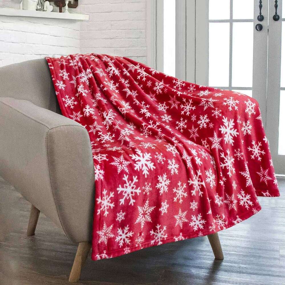 Blankets and Throws Soft Fleece Warm Home Decor Winter Flannel Blanket Christmas Decorations for Women Wife Sofa Bed W260120