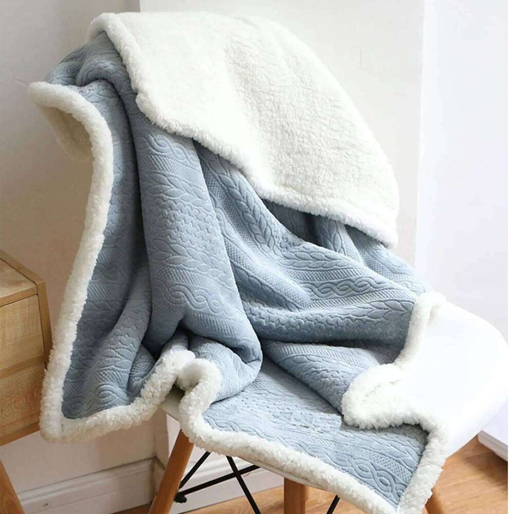Wearable Throw Blanket Button-Style Poncho 85x120cm Plush Shawl for Women Girls Ladies Home Office Travel Sofa Warm Gift W260120