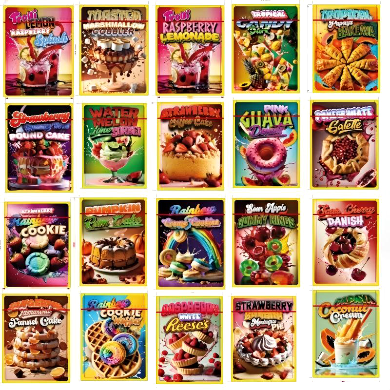 3.5 Gram Mylar Bag Smell Proof Resealable Zipper Pouch For Snacks Candy Exotic Packaging Stand Up Child Resistant Food Storage Bag 0.125 OZ