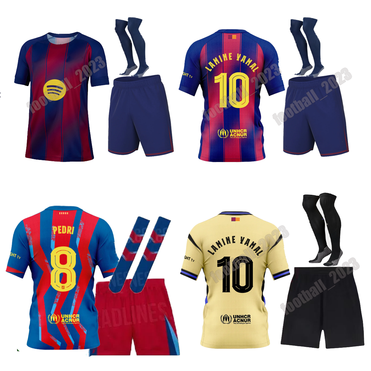 LAMINE YAMAL Kids Football Kits - Soccer Jerseys for Ages