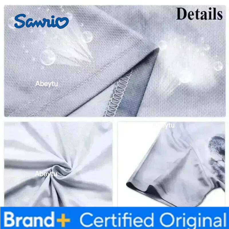 Sanrio Sanliou HELLO KITTY3D Printed Men's and Women's Breathable Quick Drying Loose T-shirt Casual Fashion Top Y2K H260120