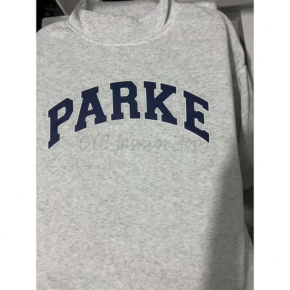 Parke Designer Sweatshirt Women Mock Neck Hoodie Sweatshirts Loose Fit Pullover Luxury Spring Autumn Outwear Fashion Casual Breathable Sporty Tops A11 Meng D68