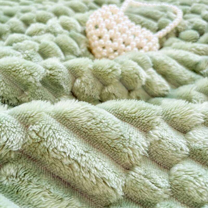 Milk Flannel Tassel Wool Ball Lace Super Soft Bedroom Sofa Blanket Napping Thick Warm Comforter for Autumn Winter W260120