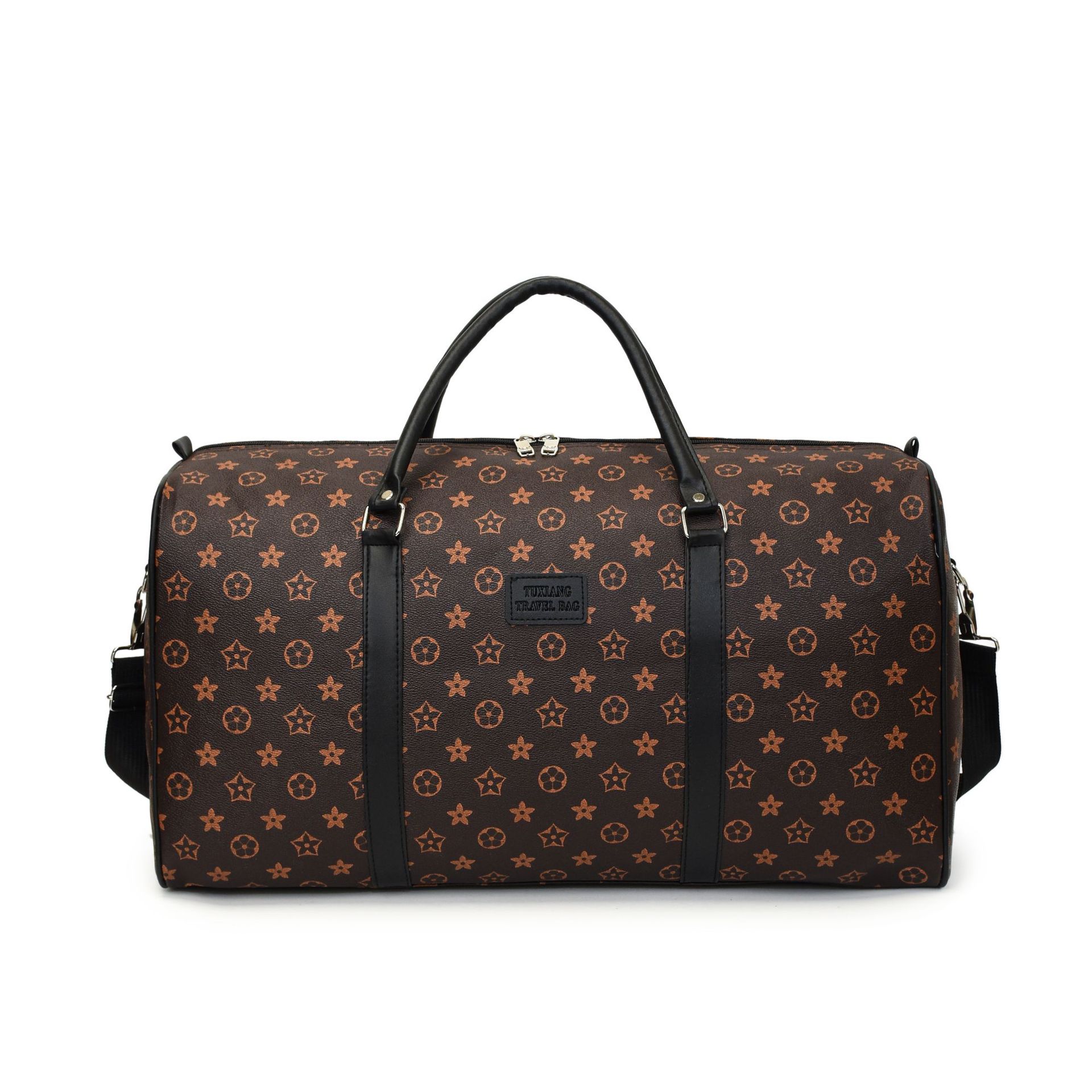 2026s New Print Design Arrival Large Capacity Long Short Trip Travel Bag Fashion High Quality Storage Bag Handheld Gym Bag Brown Unisex Free Shipping
