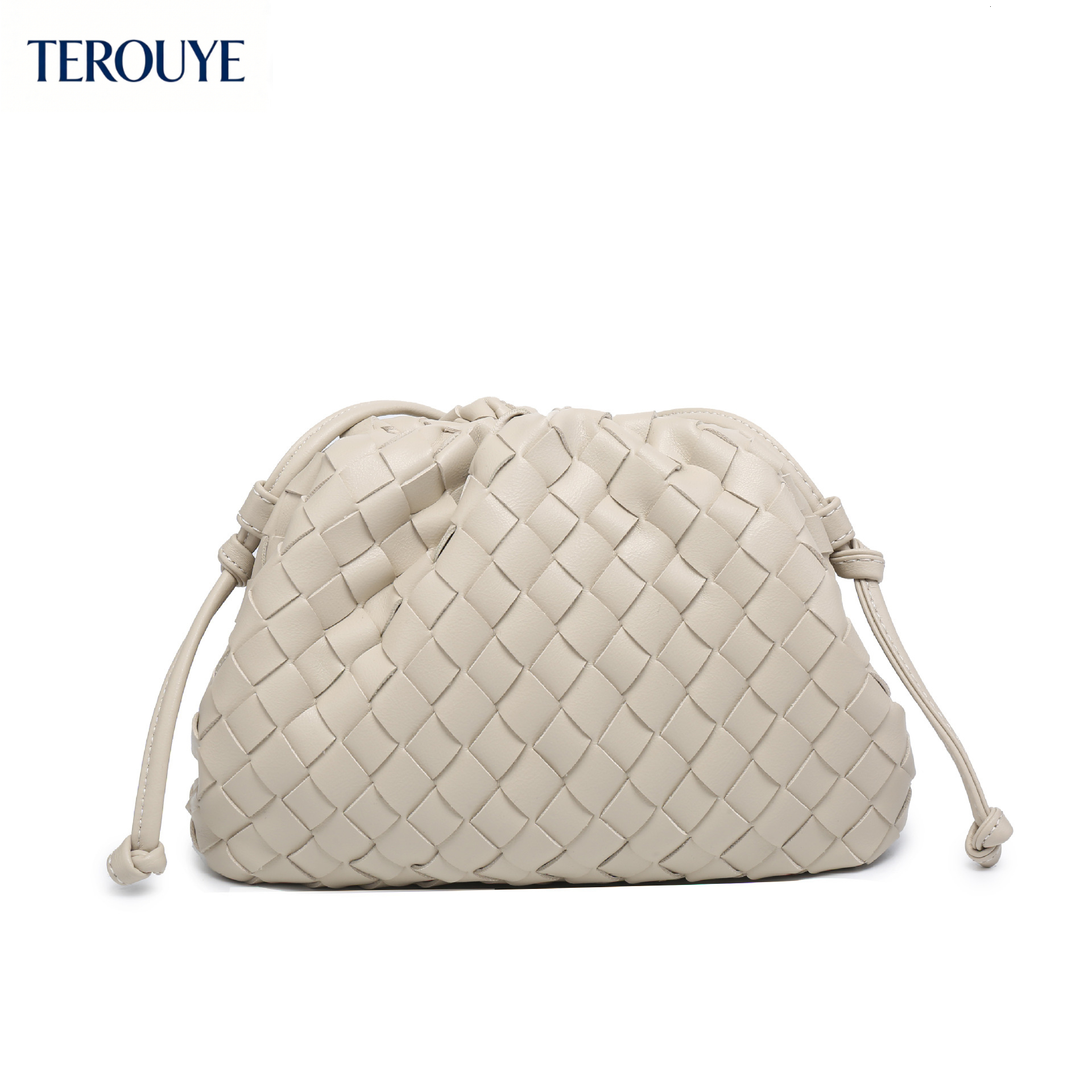TEROUYE fashion new woven cloud bag French winter fashion style dumpling bag trendy elegant style women's shoulder bag luxury bag
