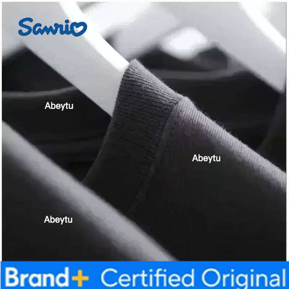 Sanrio MINISO Hot Sale Kitty's Versatile Pure Cotton Printed Short-sleeved Men's Women's T-shirt Is Loose and Trendy in Summer H260120