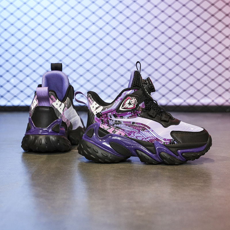 Boys Basketball Shoes Kids Sneakers Soft Sole Tennis Kid Sport Shoes Outdoor Non-Slip Trainer Kid Basketball Shoes