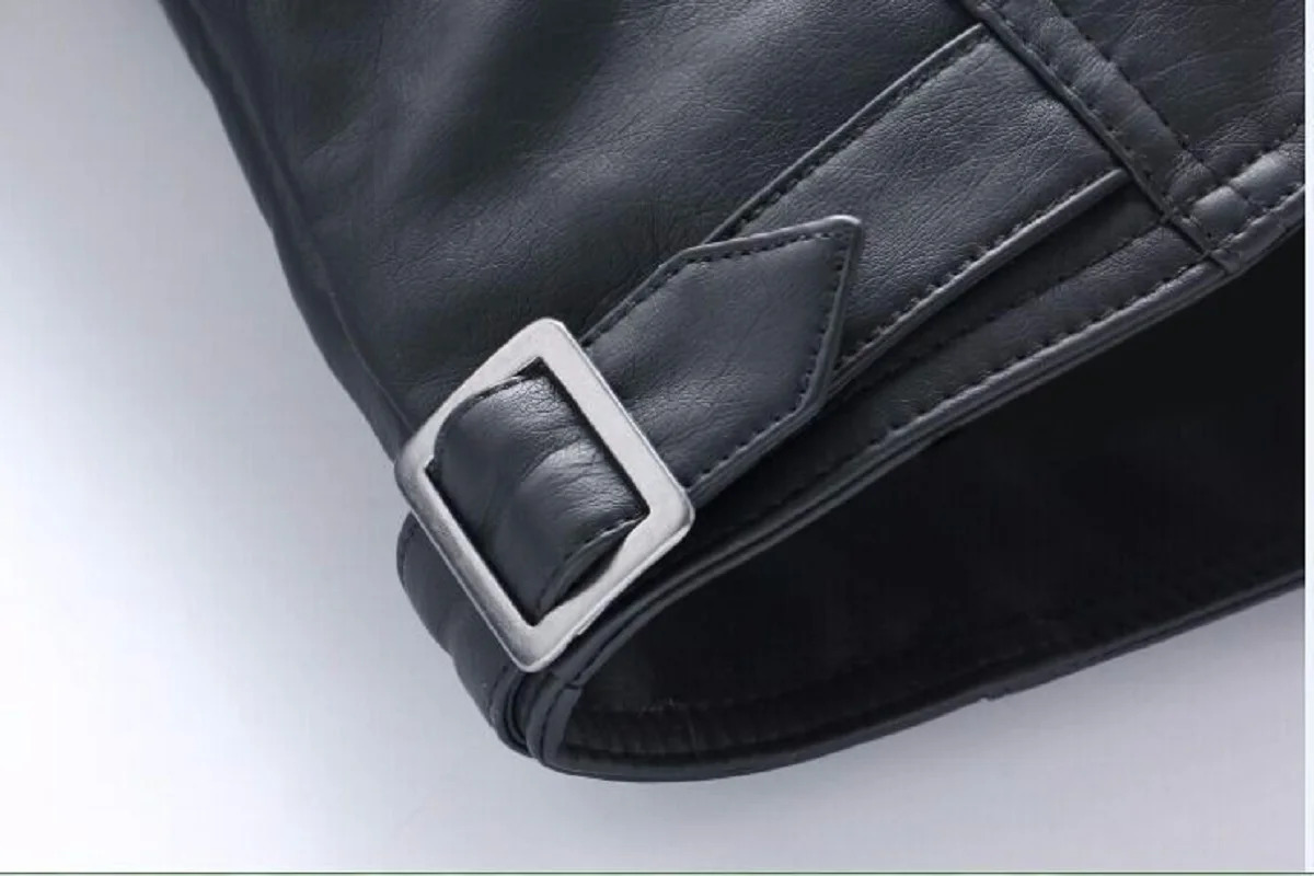 Fashion Classic Girls Boys Black Motorcycle Leather Jackets Child Coat For Spring Autumn 2-14 Years 260113