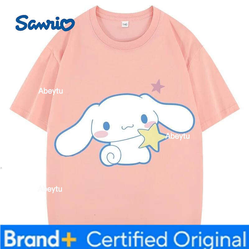 Sanrio New Children's T-Shirt Summer Short Sleeve Cartoon Kids' Clothing Girls Boys - Fun Anime Shirt for Kids H260120