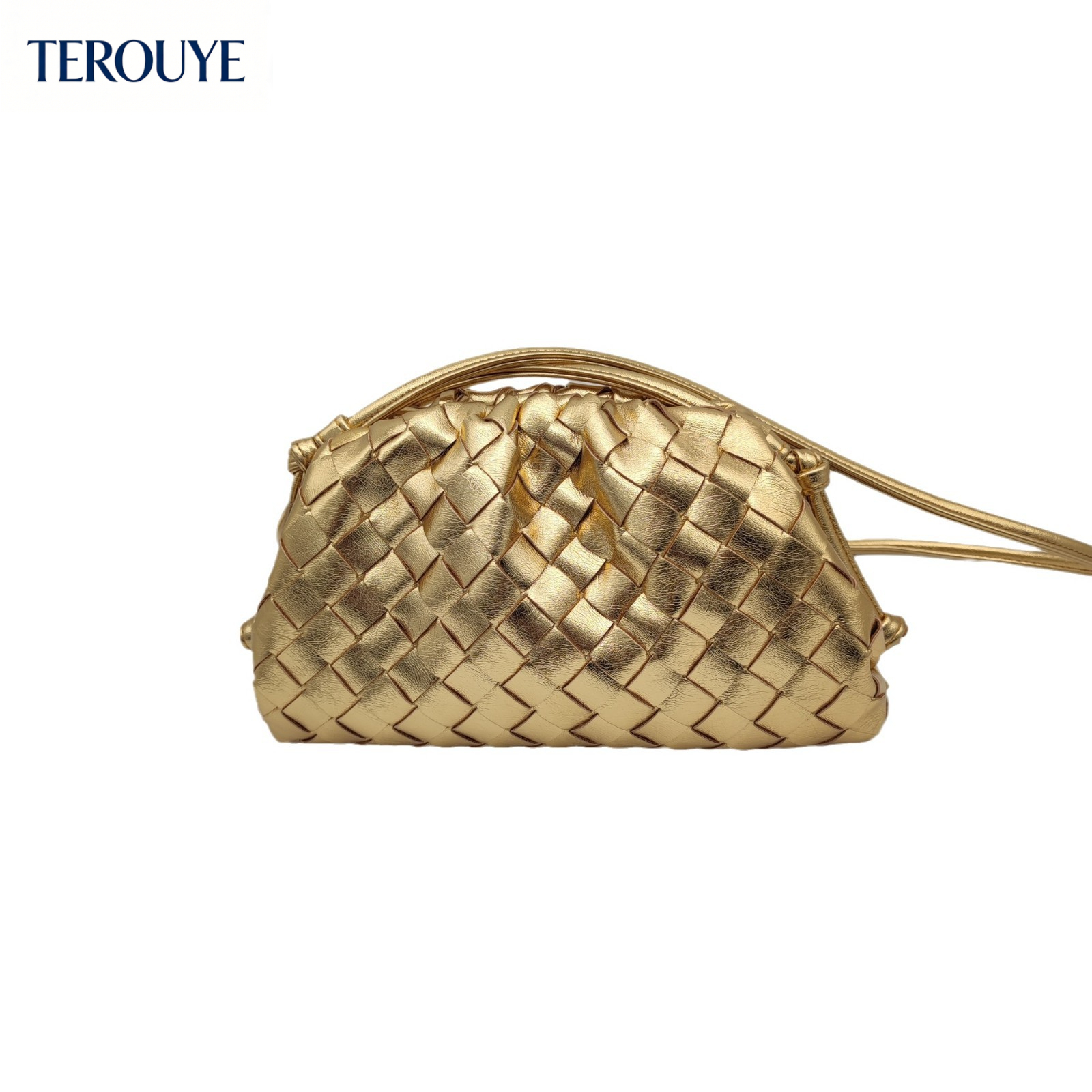 TEROUYE fashion new woven cloud bag French winter fashion style dumpling bag trendy elegant style women's shoulder bag luxury bag