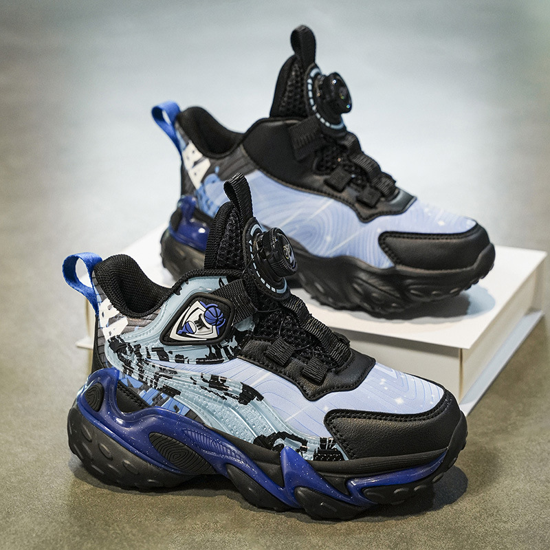 Boys Basketball Shoes Kids Sneakers Soft Sole Tennis Kid Sport Shoes Outdoor Non-Slip Trainer Kid Basketball Shoes