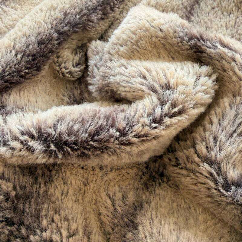 Soft Fur Bedding Sofa, Warm Faux Shearling Short Plush Blanket for Office, Air Conditioning and Nap W260120