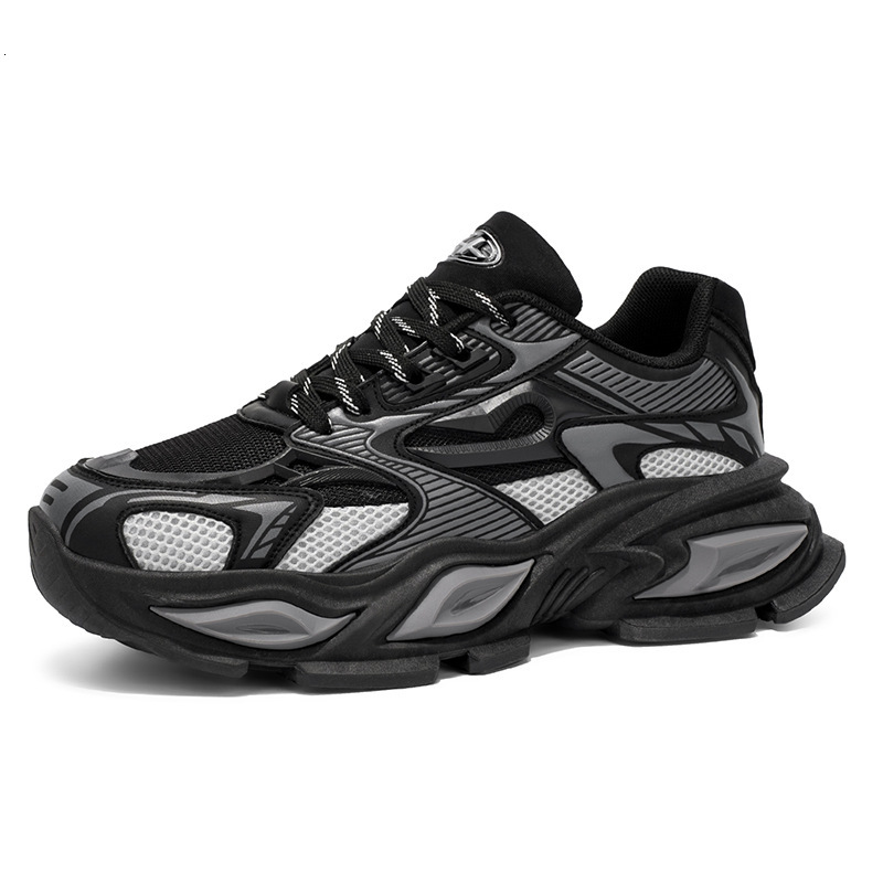 Ddmybagsvip Autumn New Breathable Men S Sports Trendy Versatile Thick Soled Height Increasing Casual Running Dad Shoes Outdoor Shoes