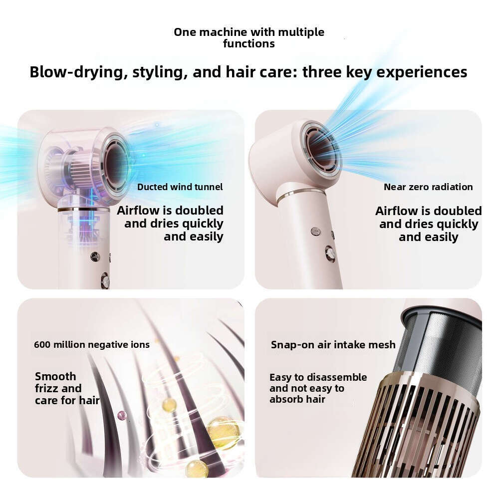 Famous Brand Cross Border High Power Silent Speed Negative Ion Multifunctional Household In Hair Dryer Straightener CKS