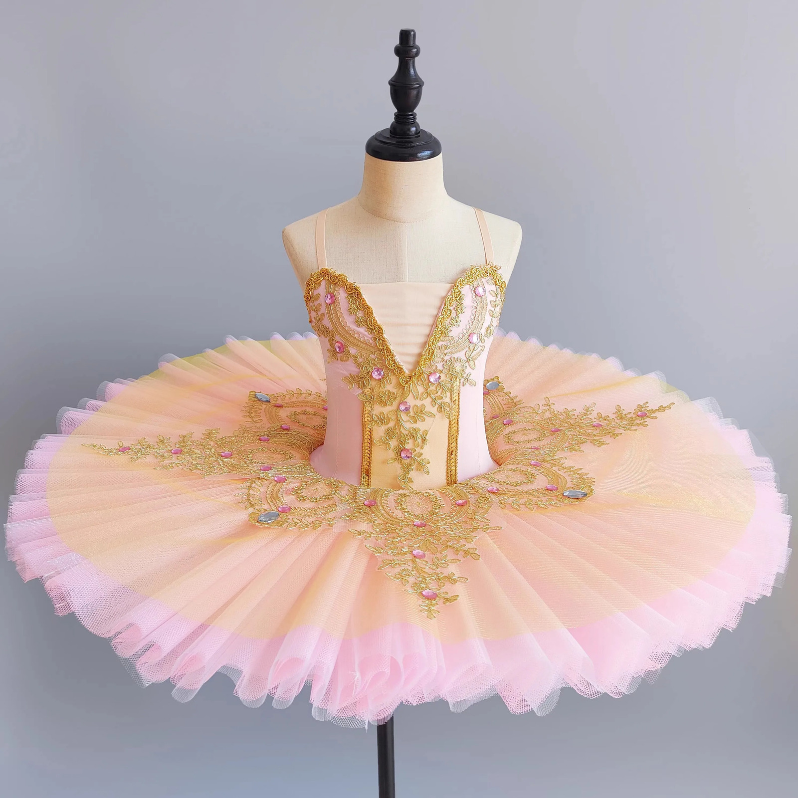 Professional Ballet Tutu Girls Blue Pink Platter Pancake Tutu Ballerina Party Dress Adult Women Child Kids Ballet Dance Costume 260119