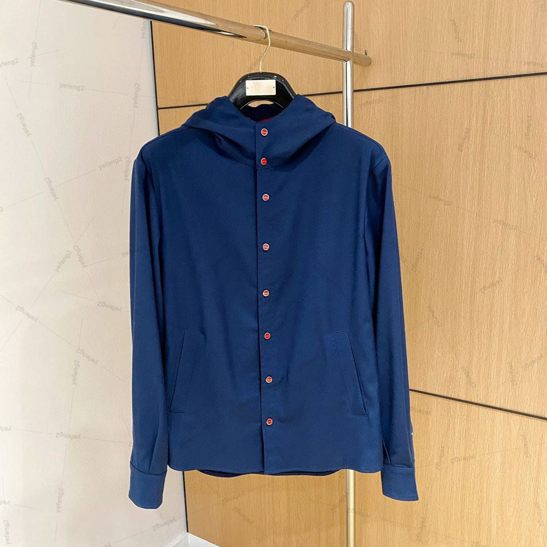 Mens designer jacket luxury kito jackets hoodie buckle Italy style Stand up embroidery jacket