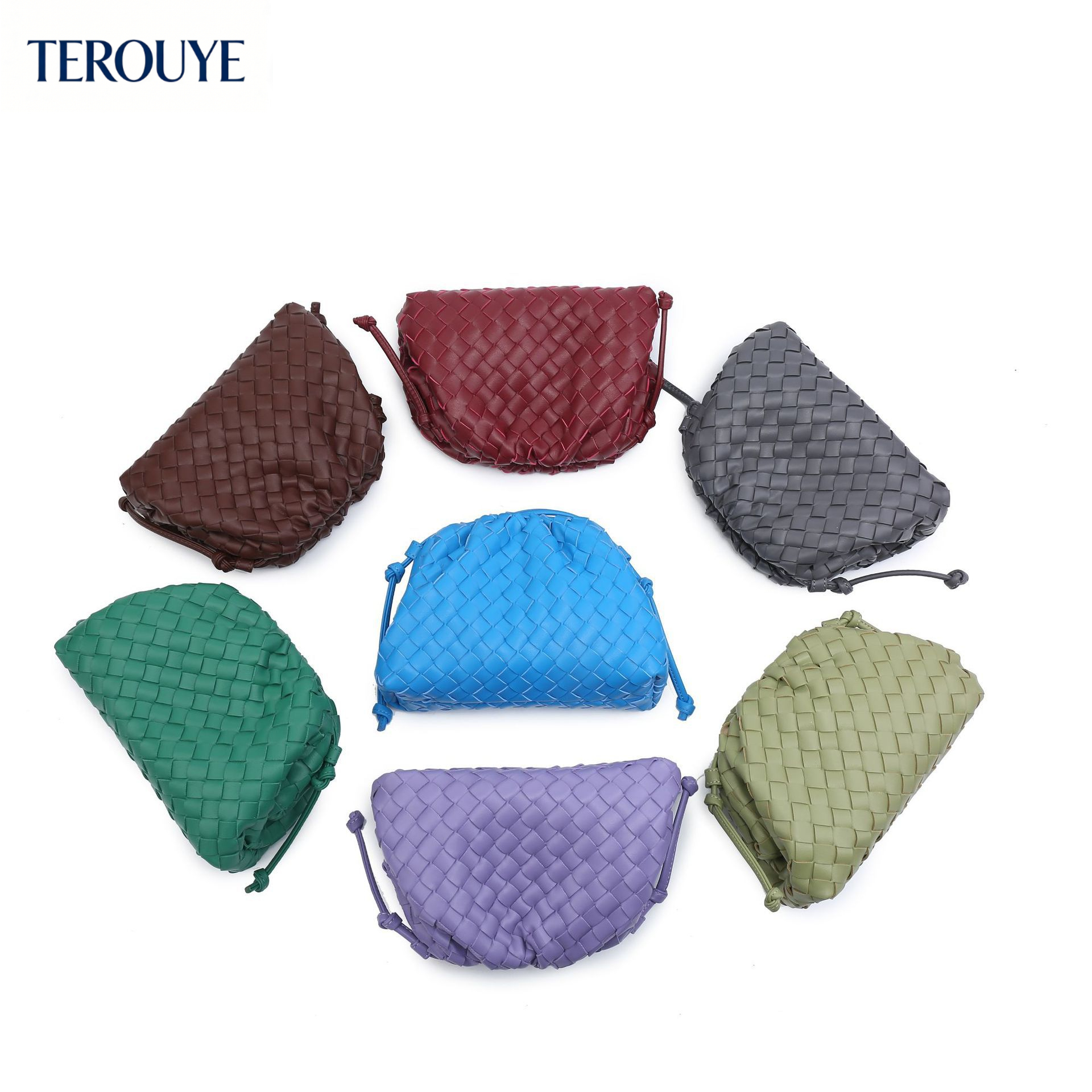 TEROUYE fashion new woven cloud bag French winter fashion style dumpling bag trendy elegant style women's shoulder bag luxury bag