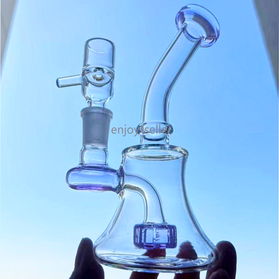 Thick Glass Water Bongs Unique Bong Smoking Water pipes Bubbler Glass Oil Hookahs With 14mm Bowl Beaker