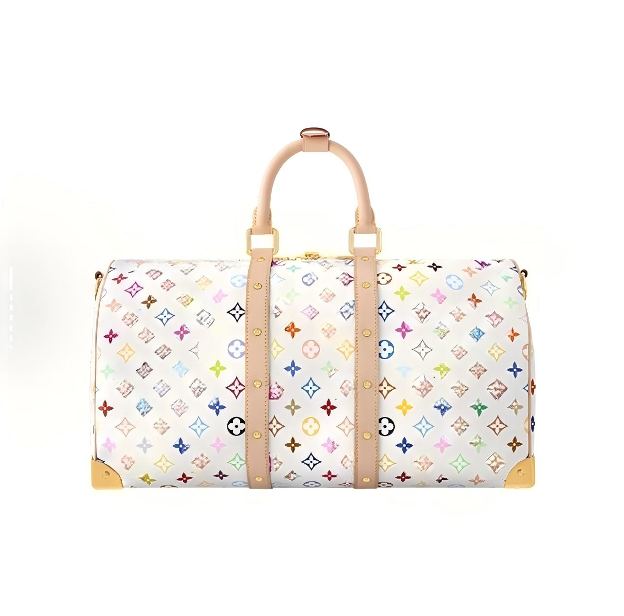 duffle bag designer Designer Coated Canvas Graffiti Keepall Floral Print Men's Luggage bag Women's Outdoor Airport designer travel bag totebag 10a highest quality